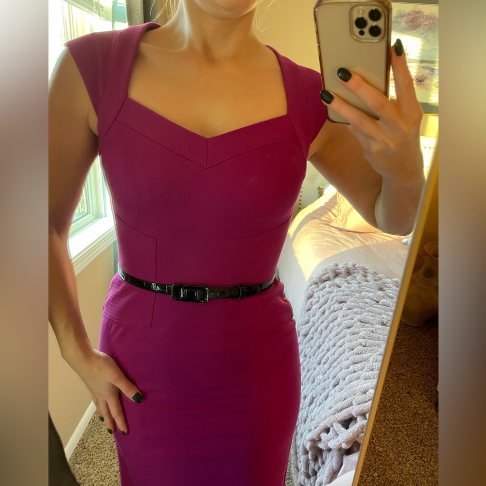 WHBM berry bodycon dress - Picture 4 of 8